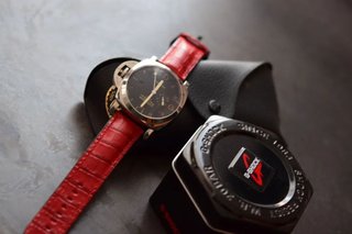 Correa de Piel Roja para Reloj Panerai