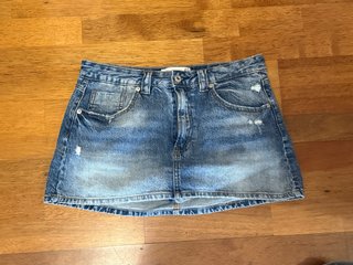 Falda pantalón vaquera azul