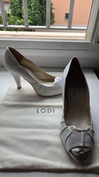 Zapatos Novia de tacón Lodi blancos