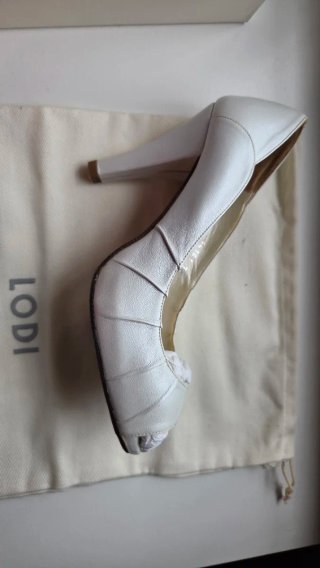 Zapatos Novia de tacón Lodi blancos