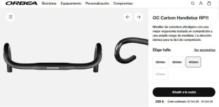 Manillar de Carbono Orbea OC RP11