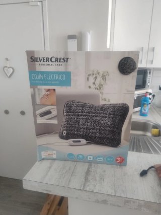 Cojín Eléctrico SilverCrest Negro/Gris