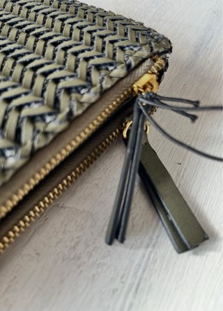 Monedero cartera Parfois verde oliva L nuevo