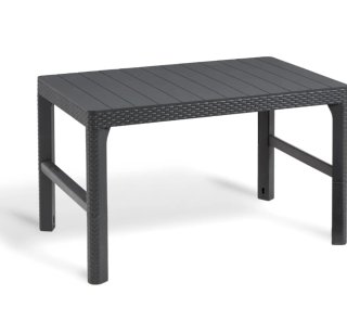 Mesa de Exterior de Ratán Negra