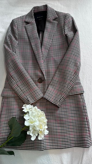 Abrigo Massimo Dutti cuadros