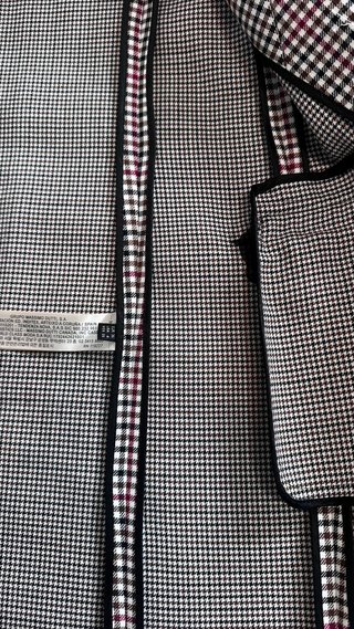 Abrigo Massimo Dutti cuadros
