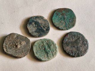 Lotto di 5 monete romane antiche