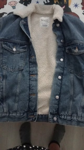 Chaqueta Vaquera con Borreguito Pull&Bear