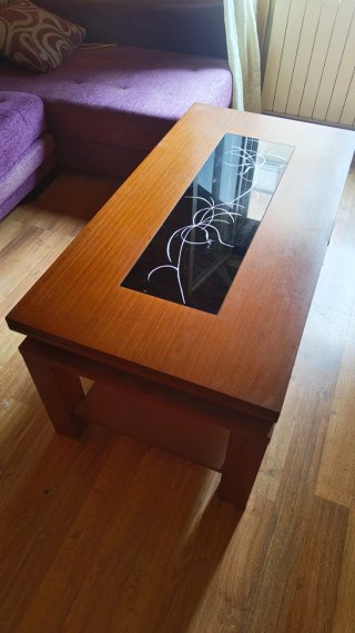Mesa de centro elevable y extensible