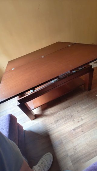 Mesa de centro elevable y extensible