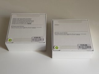 2 cajas vacías Apple AirPods 4 con/sin ANC - DEMO