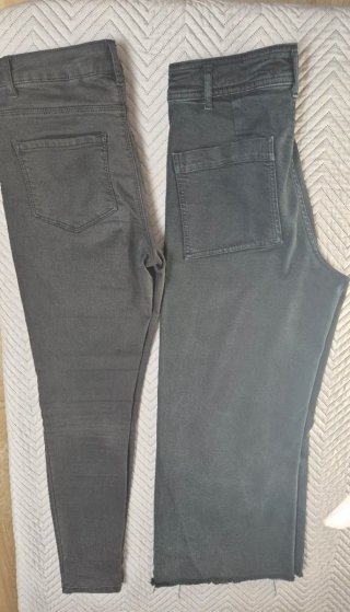 2 Pantalones Vaqueros Negros Zara