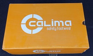 Zapatos de seguridad negros y azules
