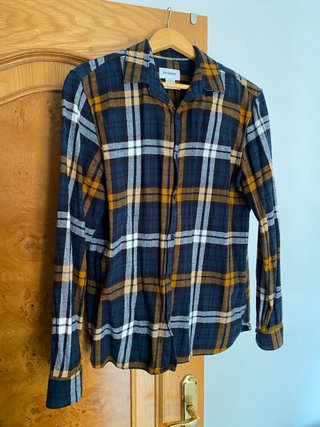 Camisa Franela Pull&Bear Cuadros Talla M