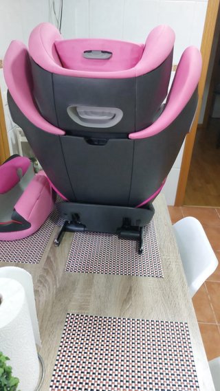Silla de coche para bebé rosa