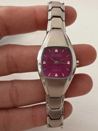 Reloj Cussi Mujer Rosa y Plateado