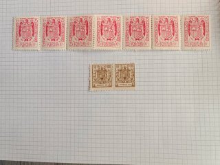 Lote de 9 Sellos Antiguos Pólizas España
