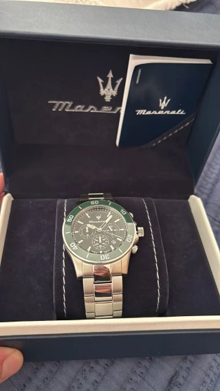 Reloj Maserati Plateado y Verde