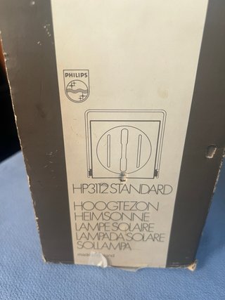 Lámpara Vintage Philips HP 3112 Sunlamp (Con Caja)