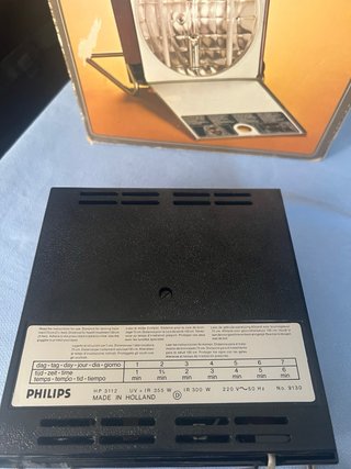 Lámpara Vintage Philips HP 3112 Sunlamp (Con Caja)