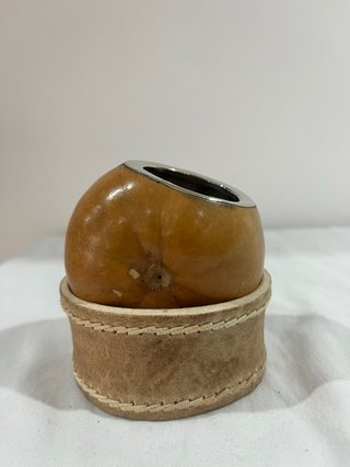 Mate de calabaza con virola de metal