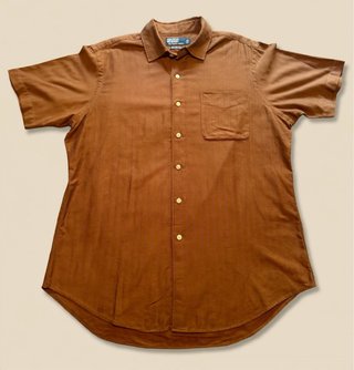 Camisa Vintage Polo Ralph Lauren Marrón Talla L