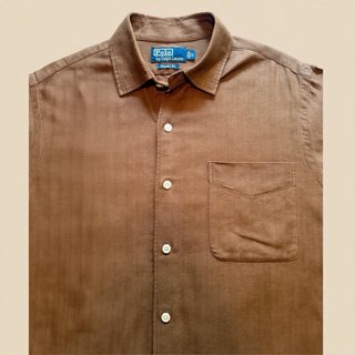 Camisa Vintage Polo Ralph Lauren Marrón Talla L