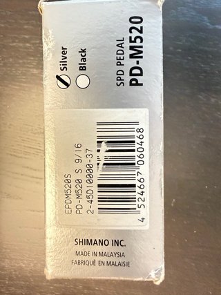 Pedales Shimano SPD PD-M520 sin estrenar