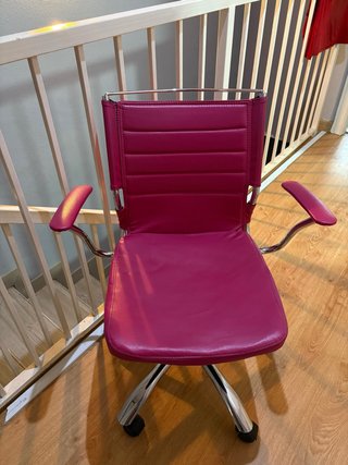 Silla de estudio rosa