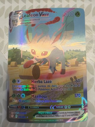 Carta Pokémon Leafeon VMAX 205/203