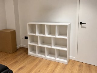 Estantería blanca 12 cubos