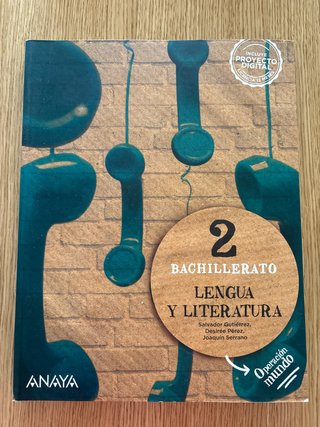 Lengua y literatura, 2 Bachillerato, Operación ...
