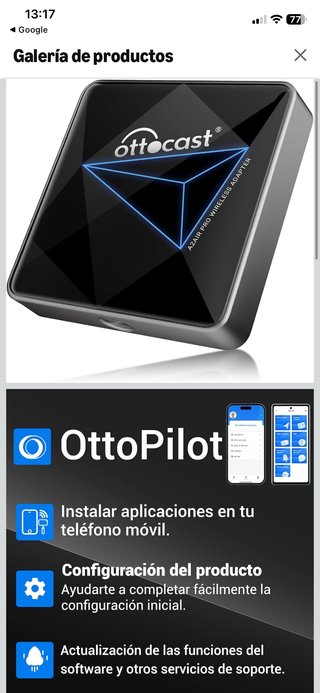 Adaptador Inalámbrico Ottocast A2Air Pro Android