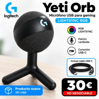 Logitech G Yeti Orb Micrófono USB RGB Gaming