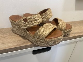 Sandalias Popa cuña esparto trenzado