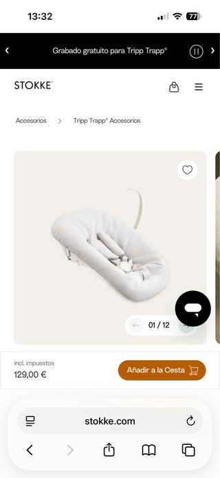 Hamaca Stokke Newborn para Tripp Trapp