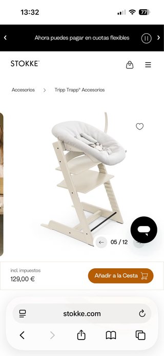 Hamaca Stokke Newborn para Tripp Trapp
