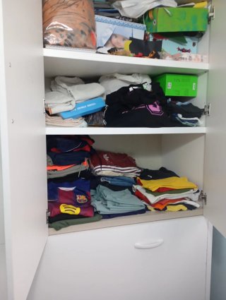Cama abatible horizontal con armario