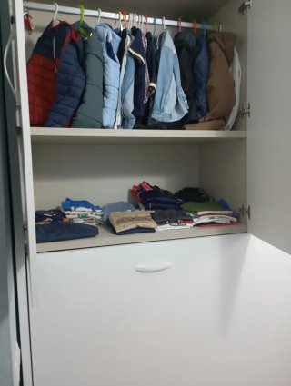 Cama abatible horizontal con armario