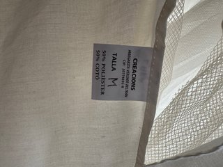 Cancán Fallera Talla M Blanco/Amarillo