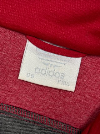 Adidas chaqueta chándal rojo negro L vintage 90s