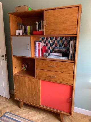 Librería Vintage de Madera