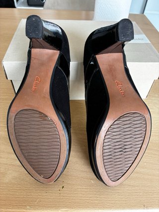 Zapatos Clarks de Ante Negro