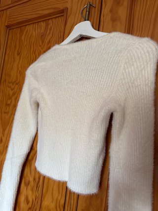 Jersey Bershka Blanco Talla M