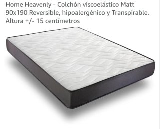 Colchón Home Heavenly 90x190 Viscoelástico