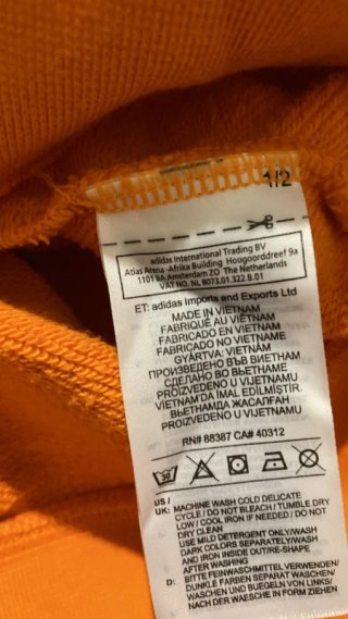 Sudadera adidas Naranja con Capucha