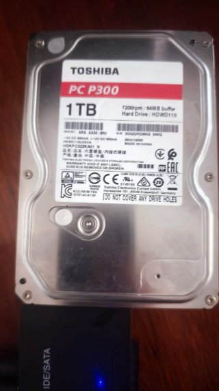DISCO DURO TOSHIBA DE 3'5 CAPACIDAD 1TB 7200 RPM
