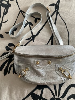 Bolso Balenciaga Plateado de Piel