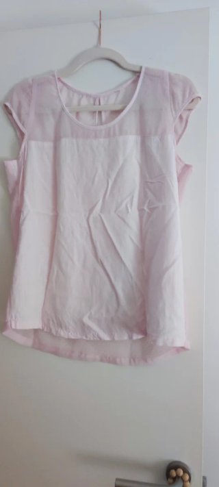 Camiseta gasa rosa palo