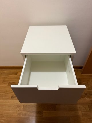 Cajonera de escritorio blanca 3 cajones